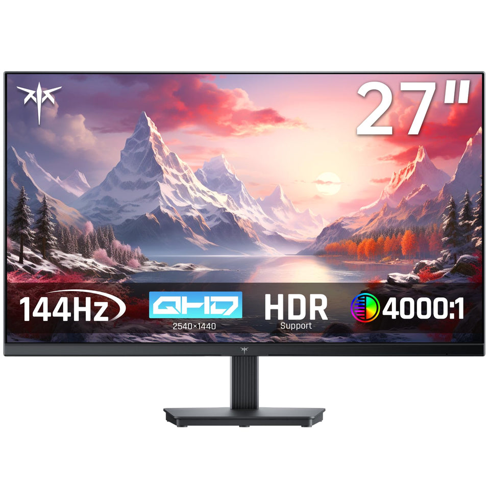 KTC 27-inch monitor frameless-design for immersive desk setup