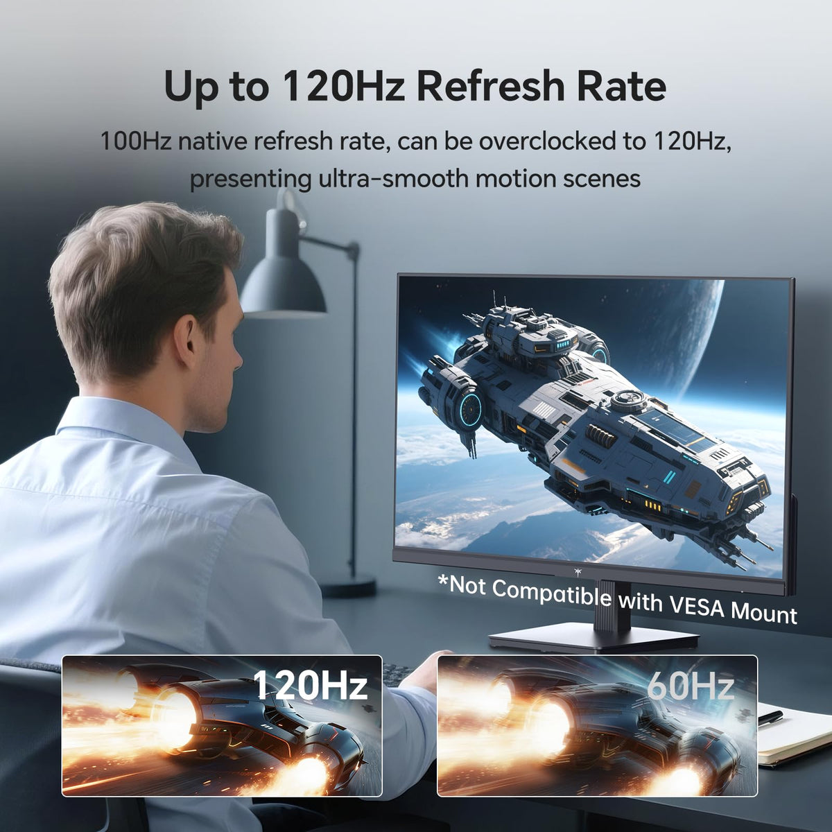 KTC IPS panel close-up highlighting color accuracy and wide angles.