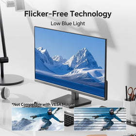 KTC monitor back ports showing HDMI and DisplayPort options.