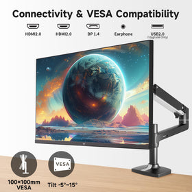 KTC 27-inch monitor with VESA mount for flexible placement