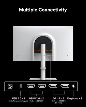 KTC monitor with VESA mounting for space-saving setups