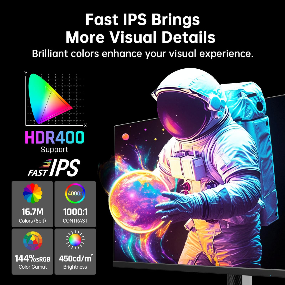 KTC monitor shows dual DP/HDMI inputs for flexible setups.