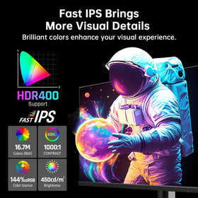 KTC monitor shows dual DP/HDMI inputs for flexible setups.