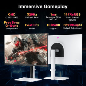KTC monitor with Fast IPS and 144% sRGB for vibrant colors.