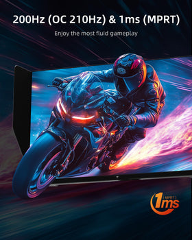 KTC 27M1 210Hz display supports ultra-smooth motion.