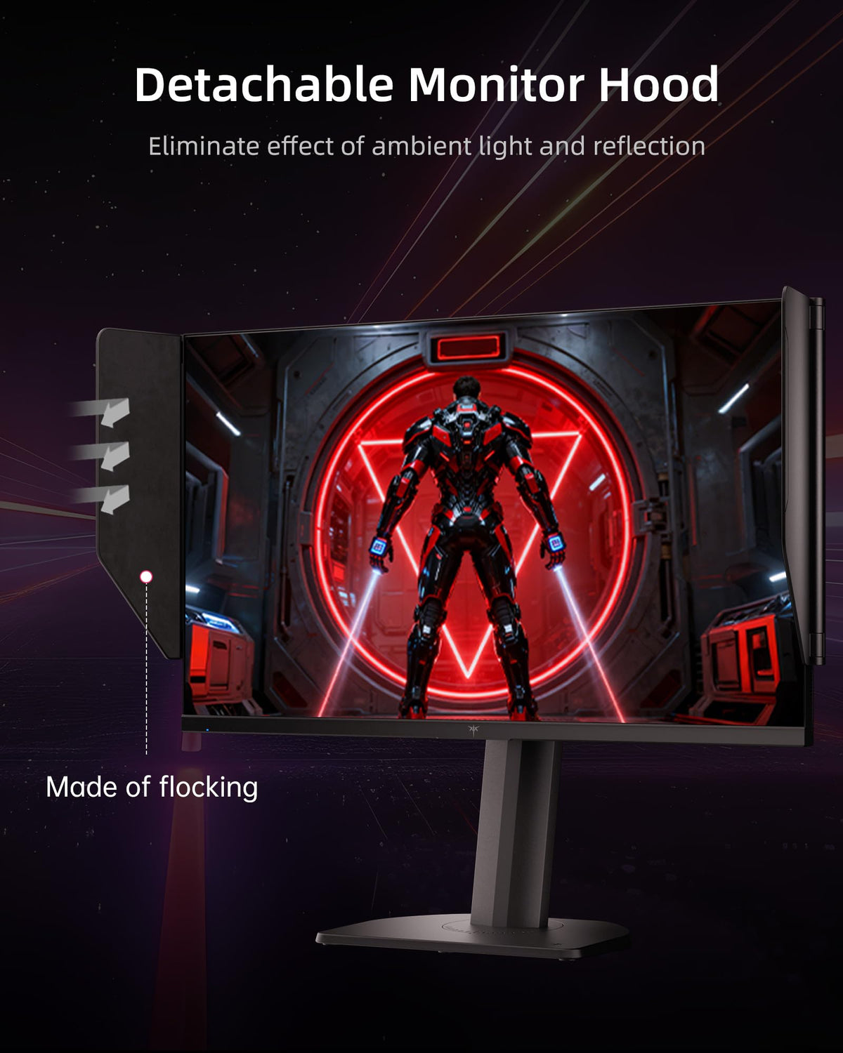 KTC 27M1 built-in speakers provide convenient desk-free audio.