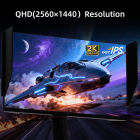 KTC 27M1 panel close-up highlighting fast IPS clarity and detail