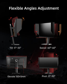 KTC 27M1 VESA mount compatibility allows versatile mounting.