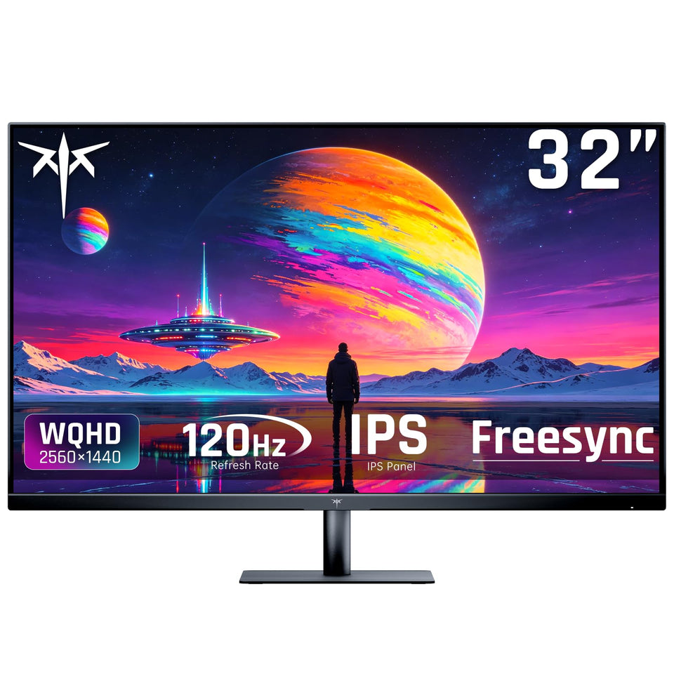 KTC 32-inch 2K monitor with ultra-thin bezel for immersive gaming and work