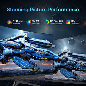 KTC 32-inch curved monitor 125% sRGB for vibrant images
