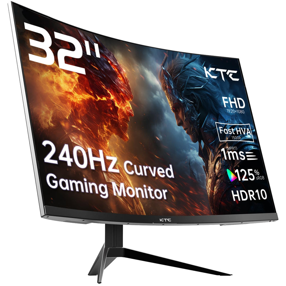 KTC 32-inch curved monitor with 240Hz for ultra-smooth gameplay
