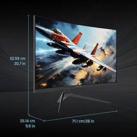 KTC 32-inch curved monitor anti-glare and blue-light reduction features