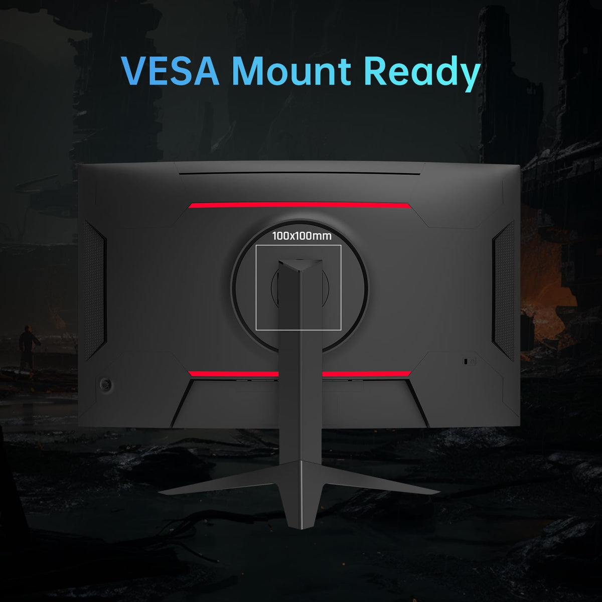 KTC 32-inch curved monitor tilt adjustment for comfortable viewing