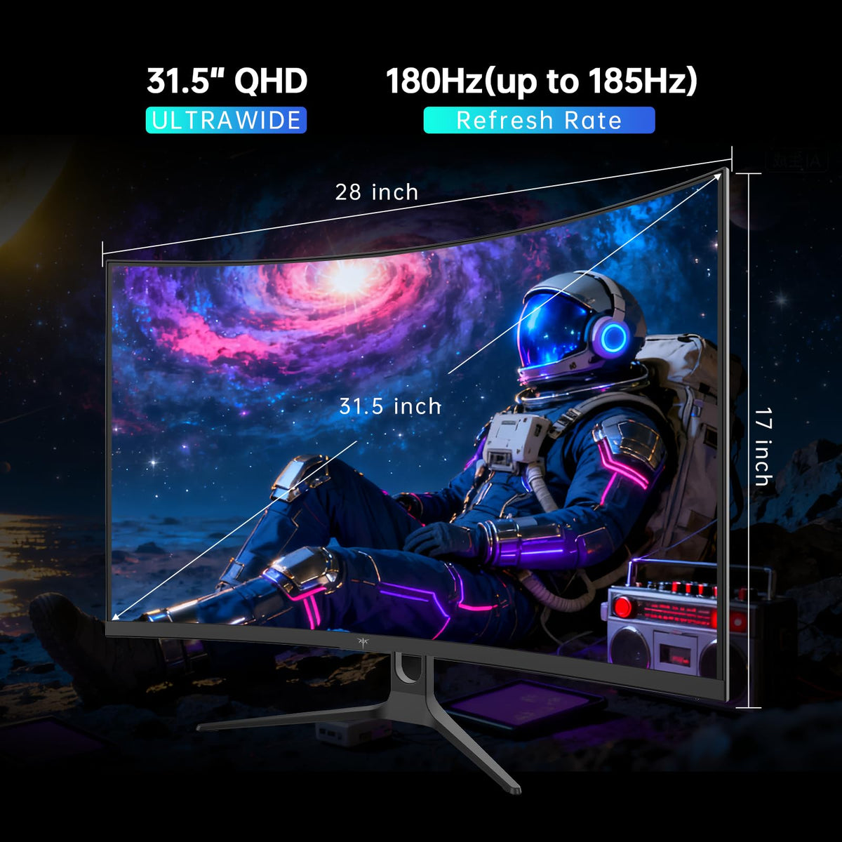KTC gaming monitor ideal for consoles and PC to enhance immersion.