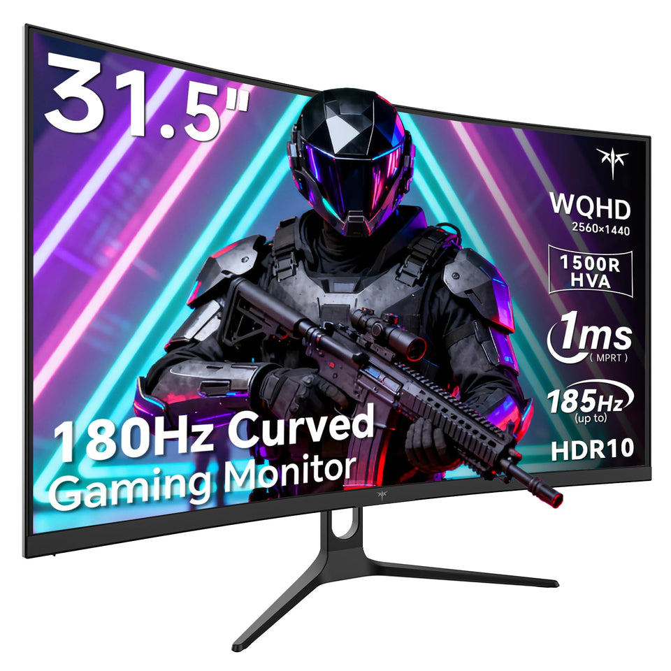 KTC 32-inch curved monitor delivers immersive setup with 2K clarity for gaming and work.