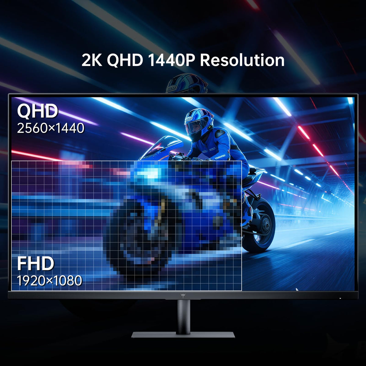 KTC 32-inch monitor with 120Hz refresh for smooth gaming and editing.