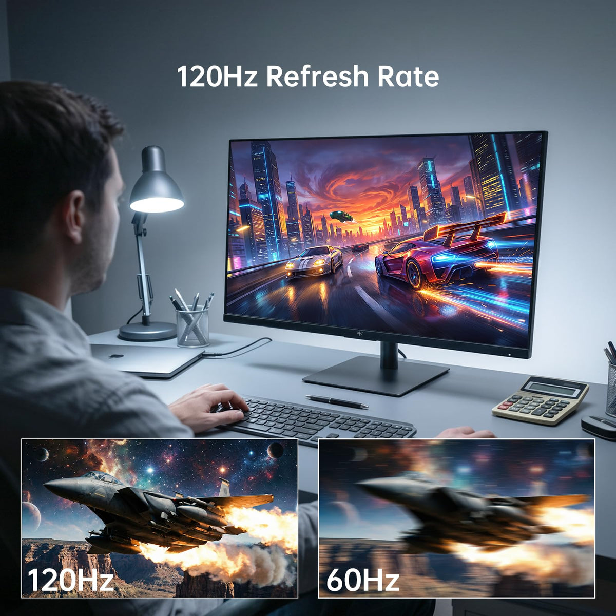 KTC frameless bezel monitor enabling seamless multi-monitor layouts.