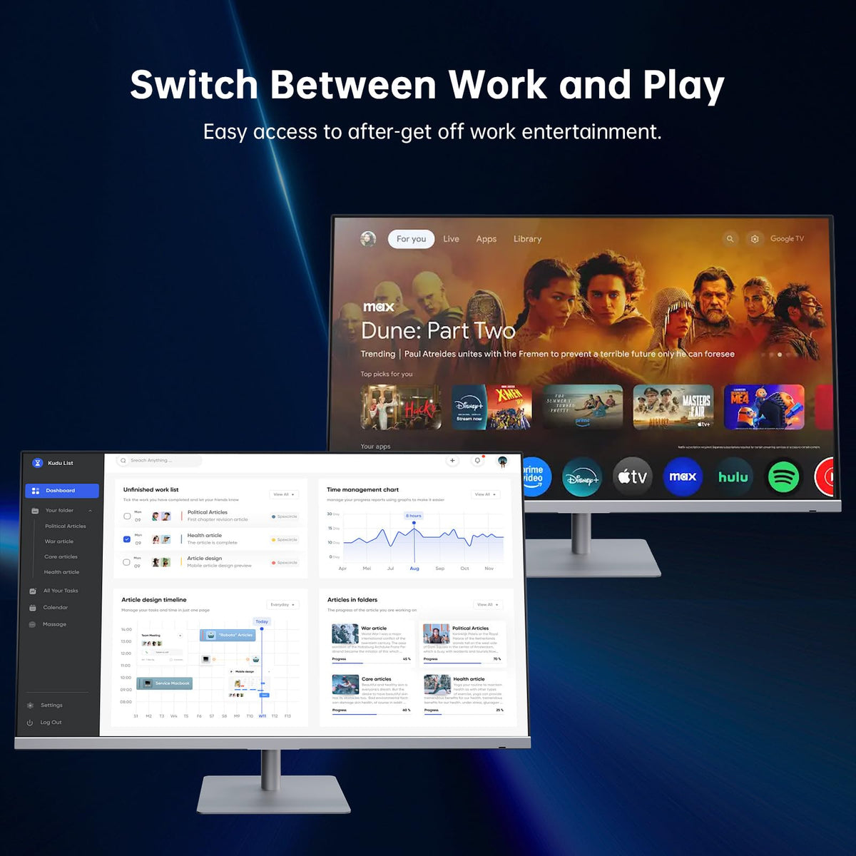 KTC 32-inch 4K smart monitor HDR demo highlights deep shadows and bright highlights.
