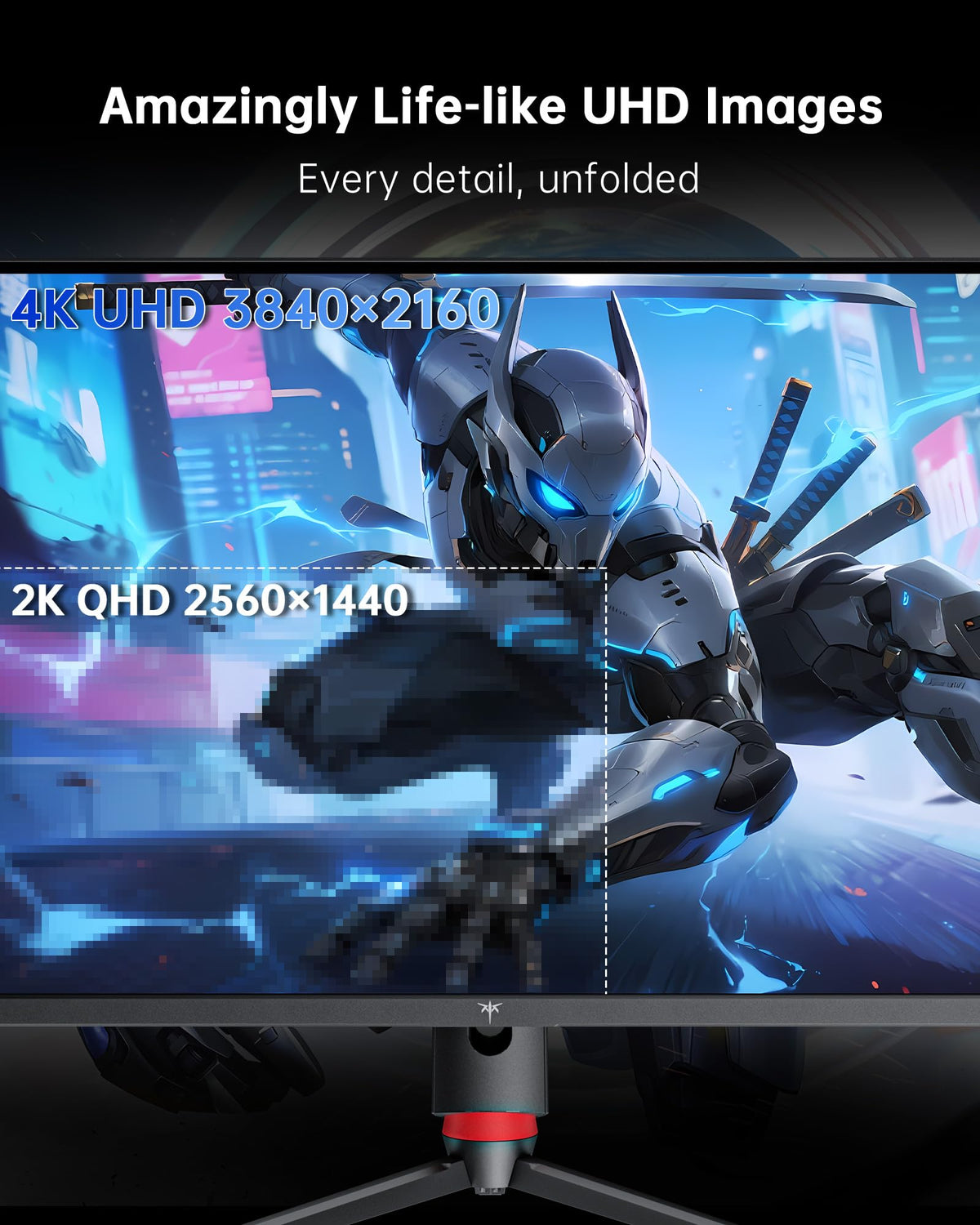 KTC 4K monitor with Adaptive Sync reduces tearing for seamless gameplay.