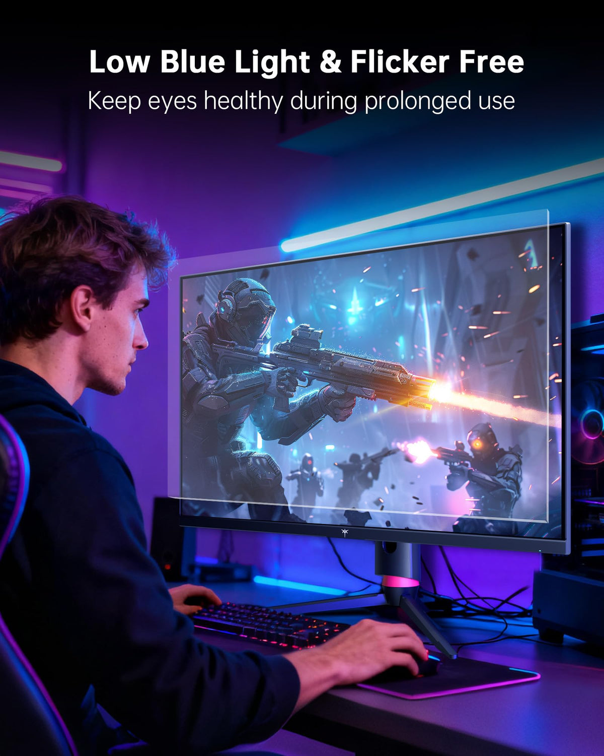 KTC 4K monitor with VESA compatibility for flexible mounting options.