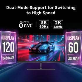 KTC 5K monitor color gamut close-up highlights 99% DCI-P3 coverage