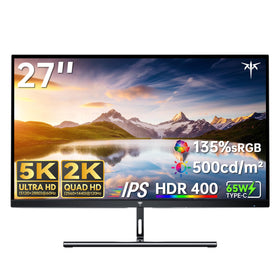 KTC 5K monitor front view showing vivid color and sharp detail for creative work