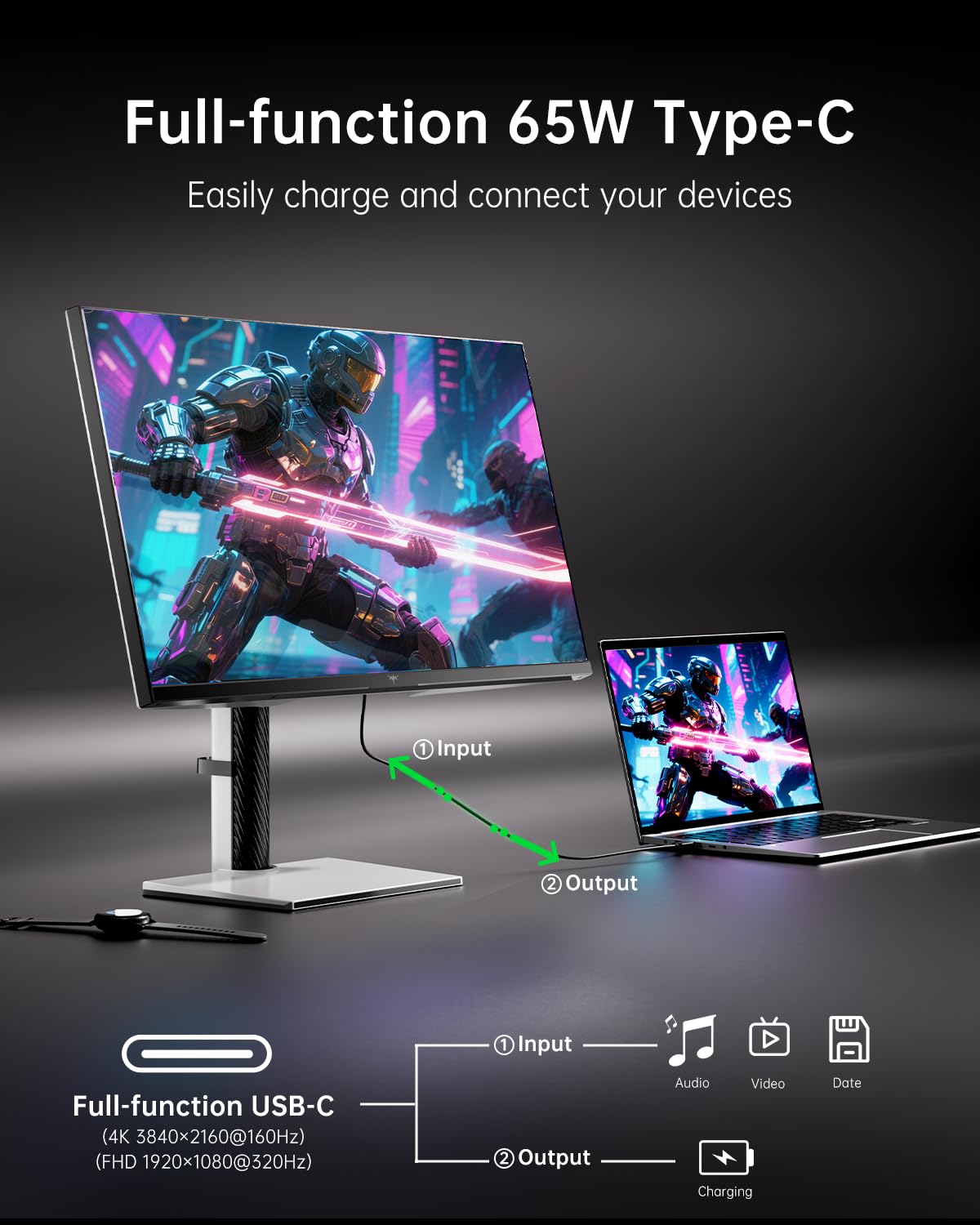 KTC Adaptive Sync enables tear-free gameplay with FreeSync and G-Sync