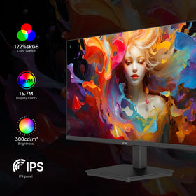 KTC anti-blue light screen reduces eye strain during long sessions.