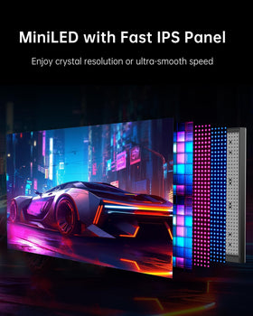 KTC Fast IPS with Mini LED and 1152 dimming zones for precise lighting depth