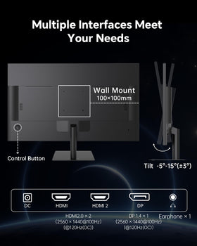 KTC five viewing presets quickly tailor game, movie, web, text, or mono modes