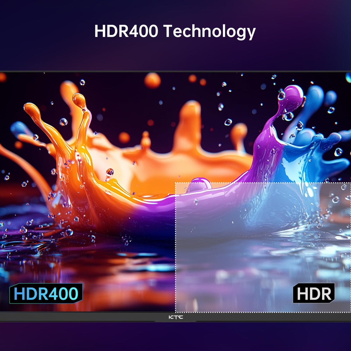 KTC monitor connectivity close-up with two HDMI and two DP ports for flexible setup.