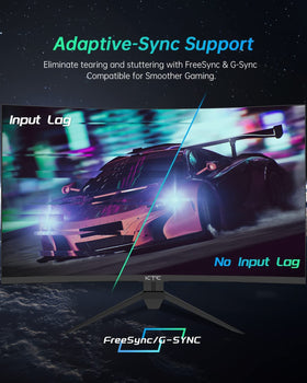 KTC FreeSync/G-Sync compatibility reduces tearing during play.