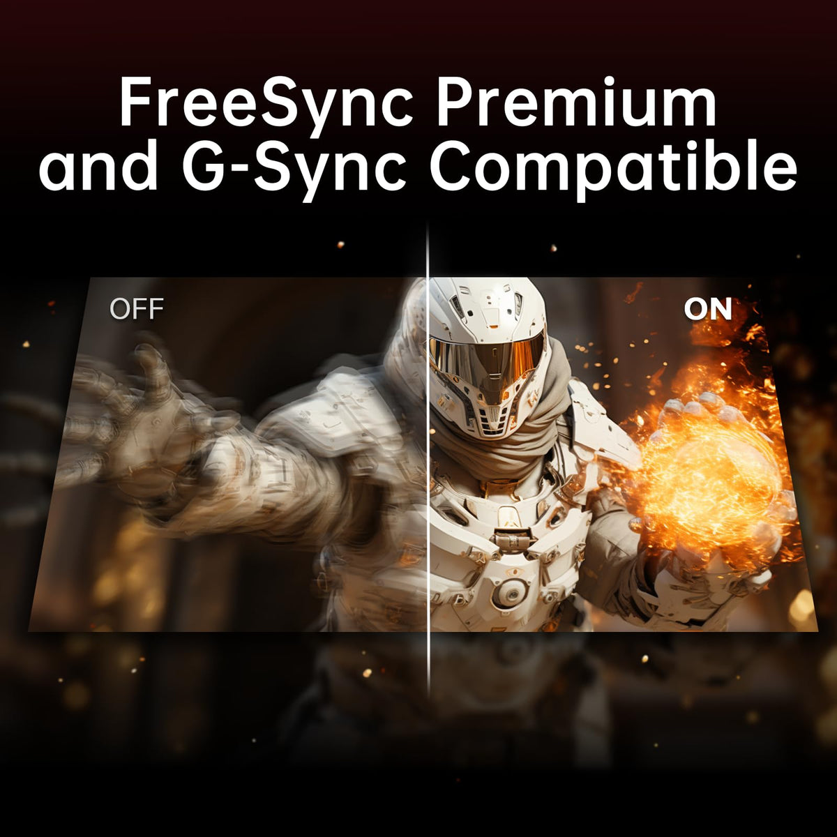 KTC G-Sync compatible and FreeSync for tear-free gameplay.