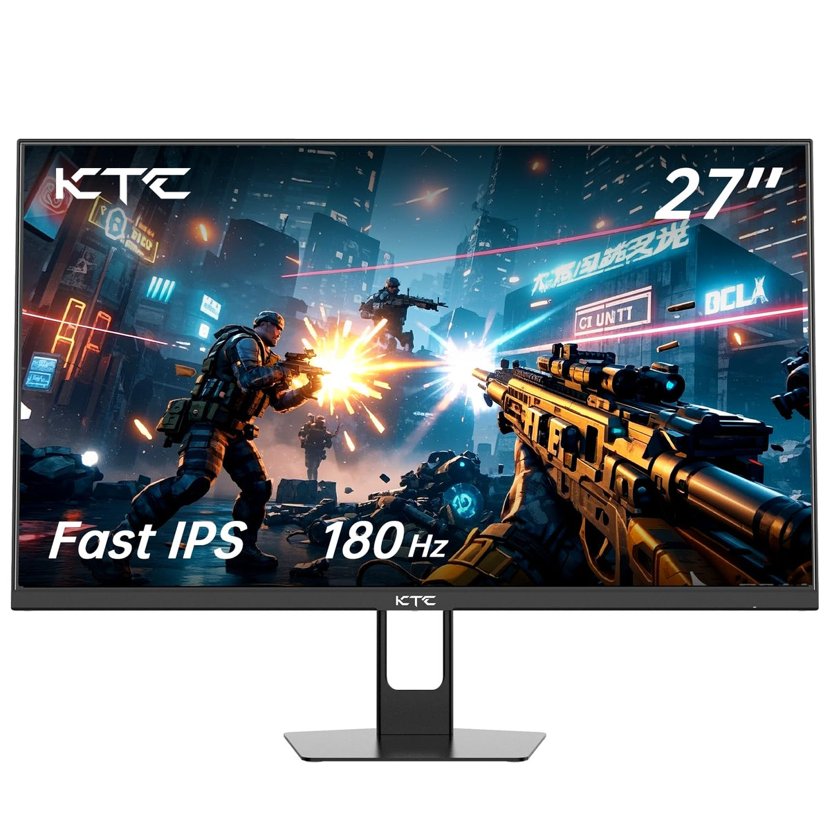 KTC Gaming Monitor 27-inch 180Hz screen for ultra-smooth gaming actions
