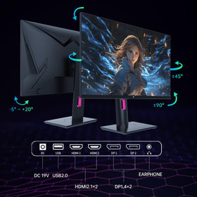 KTC H27P22S dual HDMI and DP ports enable flexible connections