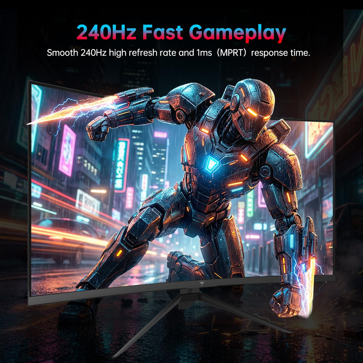 KTC H27S25E 2K QHD display delivers sharp details for competitive gaming.