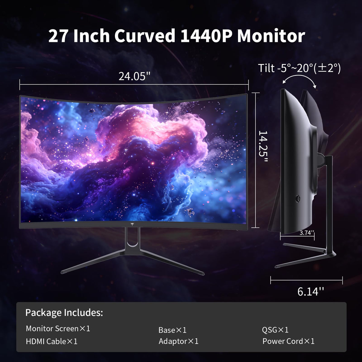 KTC H27S5C in-game action scene showing smooth motion at 144Hz.