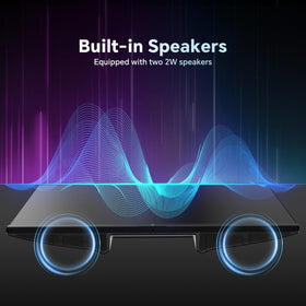 KTC H27T6 built-in speakers deliver clear audio without external speakers.