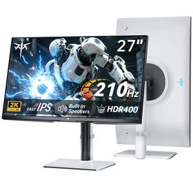 KTC H27T6 front view shows sleek design for immersive gaming.