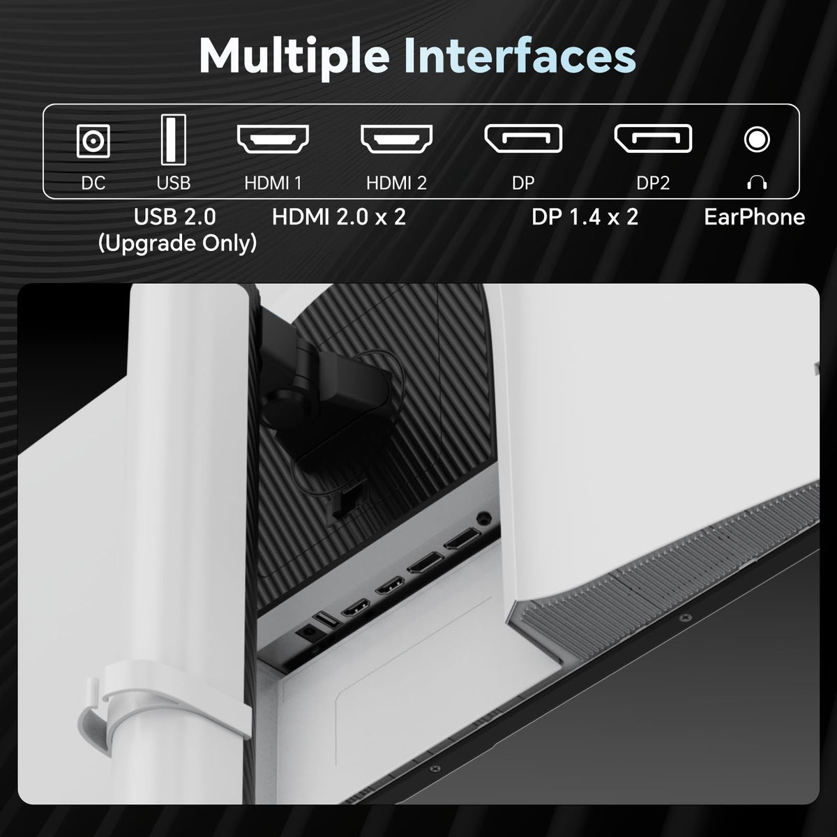 KTC H27T6 VESA mount compatibility supports flexible desk setups.