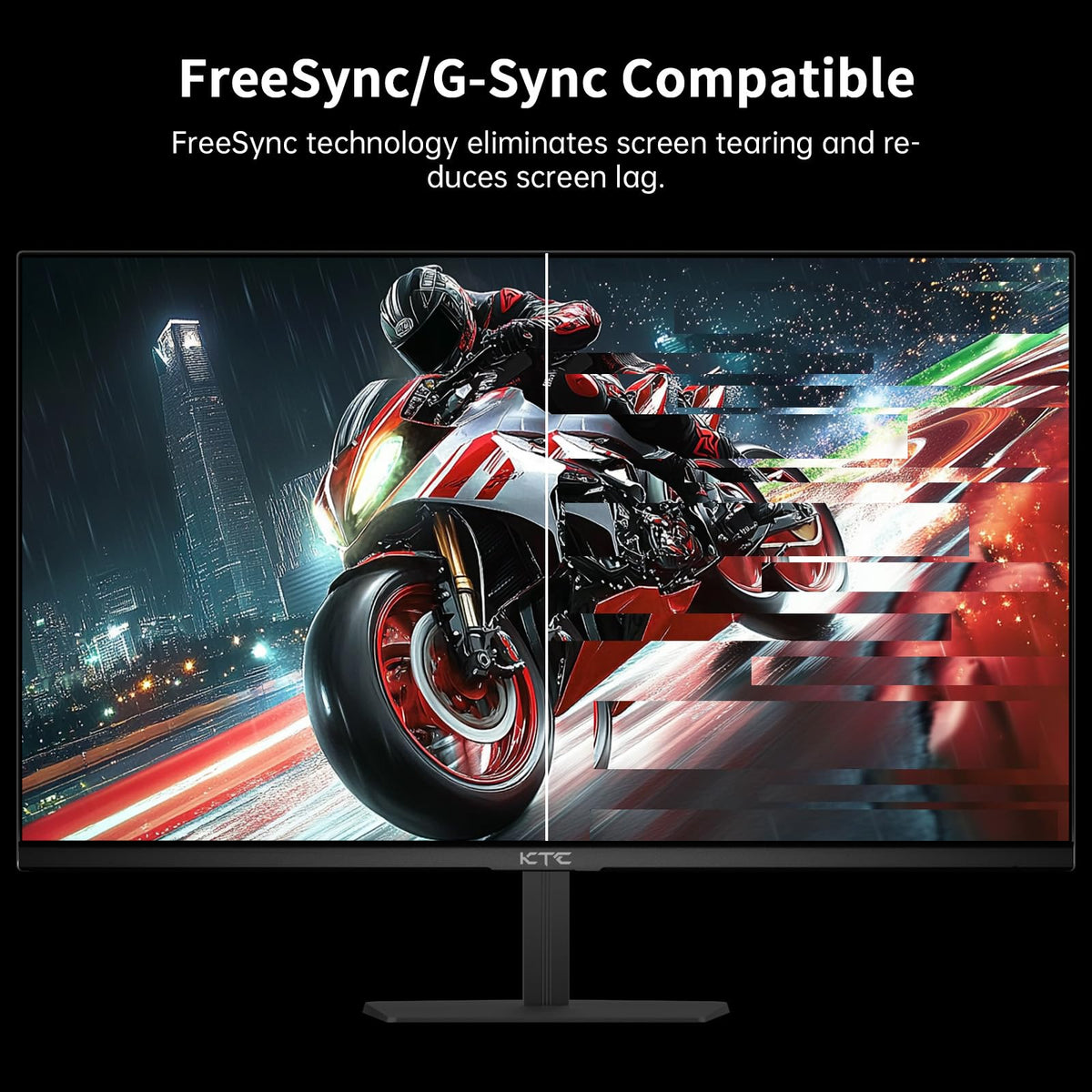 KTC HDR400 brightness highlights vivid color range on screen