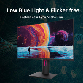 KTC Low Blue Light and flicker-free tech for eye comfort.