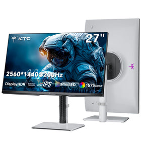 KTC M27T6S front view showing the sleek gaming monitor design for immersive play