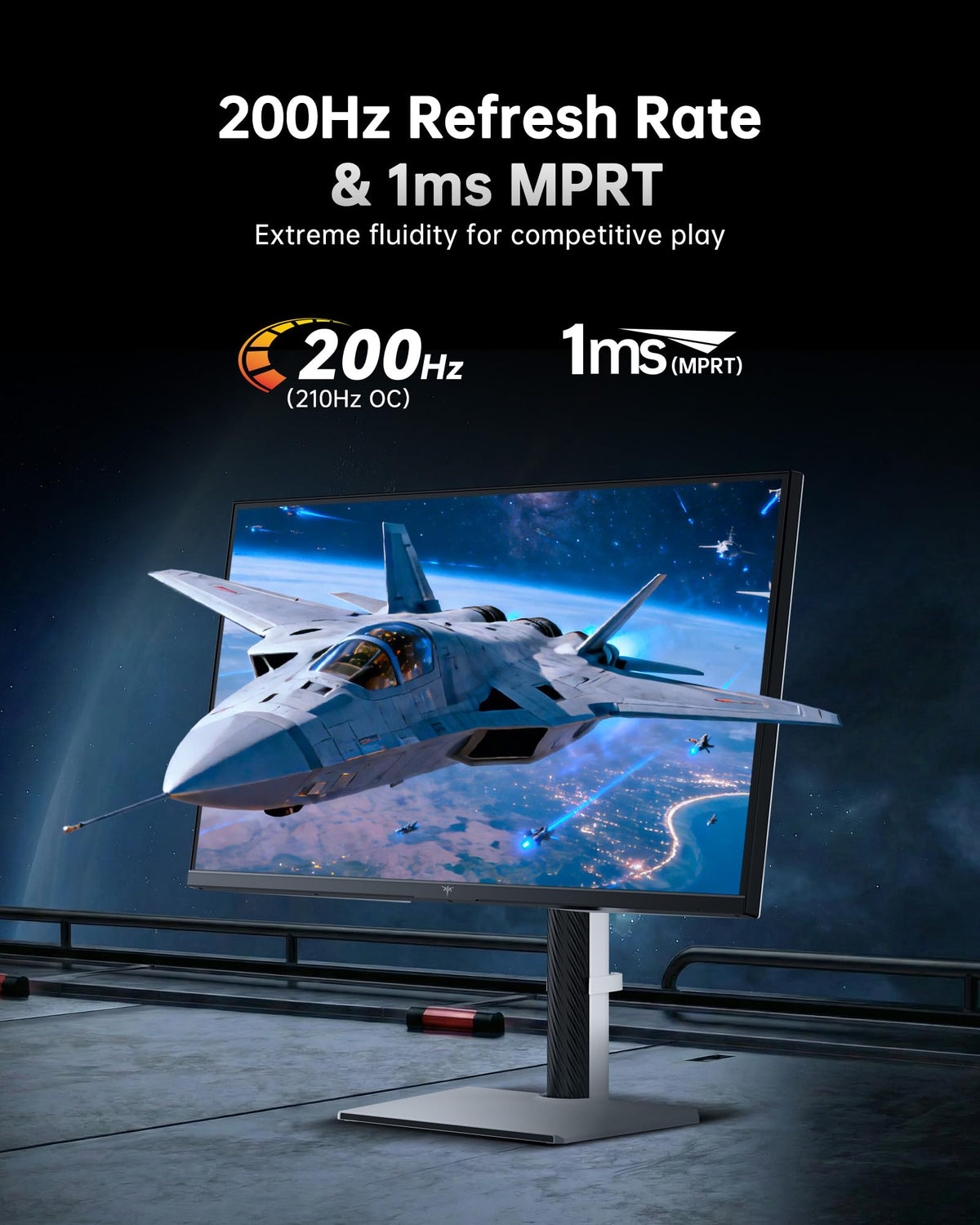 KTC M27T6S mini-LED dimming close-up reveals deep blacks and HDR potential