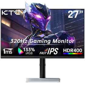 KTC Monitor 27-inch white eye comfort features reduce fatigue during extended play.