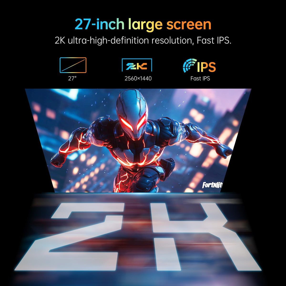 KTC Monitor 27-inch white WQHD detail reveals crisp textures and sharp edges.
