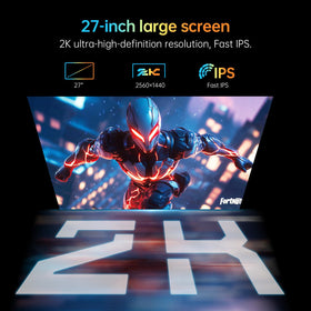 KTC Monitor 27-inch white WQHD detail reveals crisp textures and sharp edges.