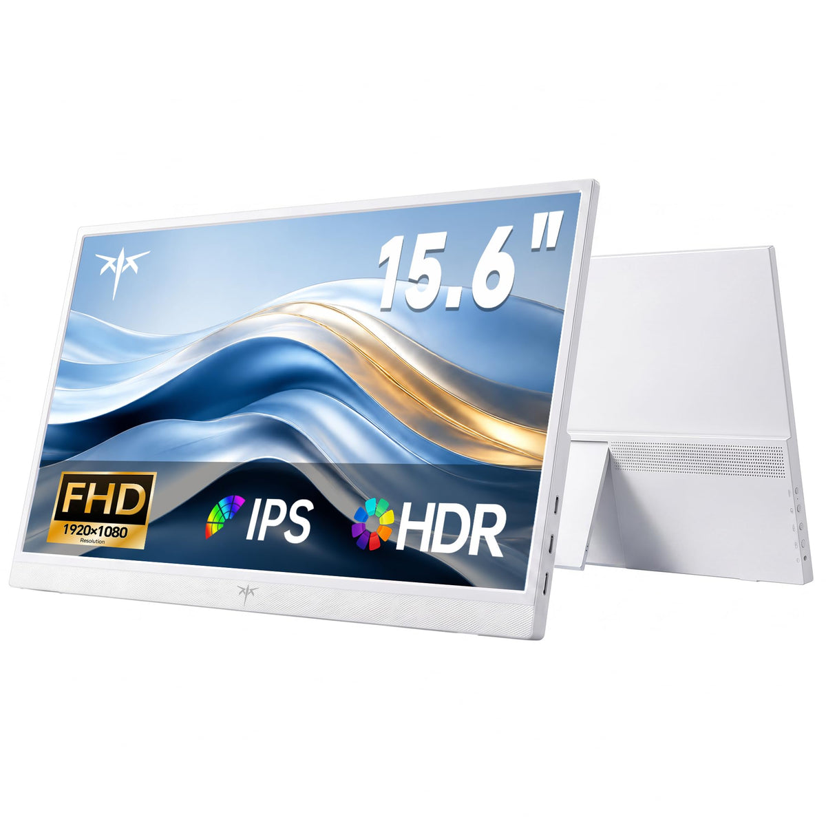KTC portable monitor front view with vivid 1080p IPS for laptop work