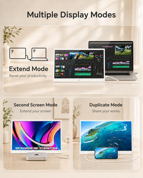 KTC portable monitor ultra-slim profile highlights travel-friendly design