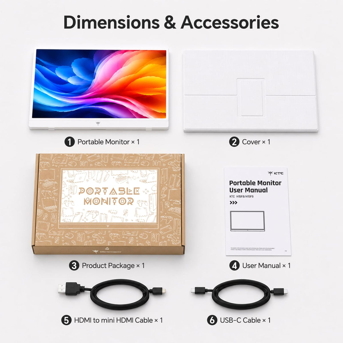 KTC portable monitor HDR and eye-friendly tech support longer sessions with comfort.